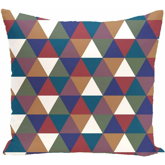 Simply Daisy 16" x 16" Triangles! Geometric Print Pillow
