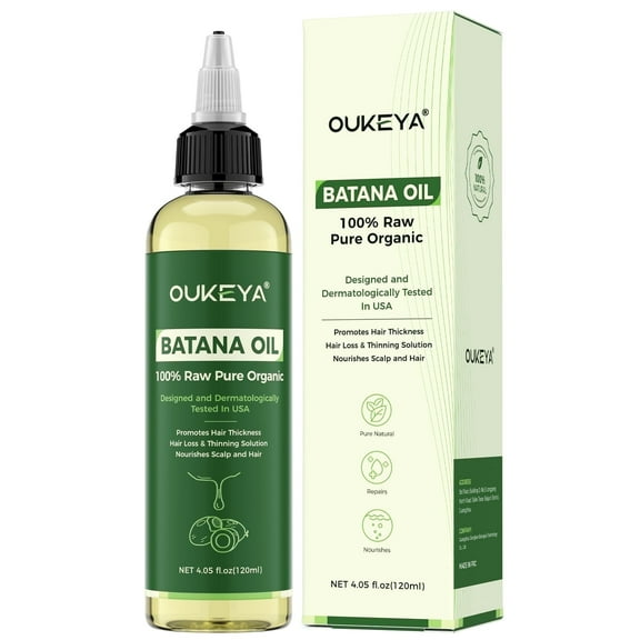 OUKEYA Batana Oil, 4.05 fl oz, with Vitamin E & Omega-3