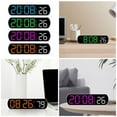 thumbnail image 2 of Necvior Multifunctional LED Digital Alarm Clock with Jump Second Date Temperature Display and Countdown for Bedroom Living Room, 2 of 20