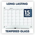 Quartet Mfg. Infinity Glass Calendar Board, 24 X 18