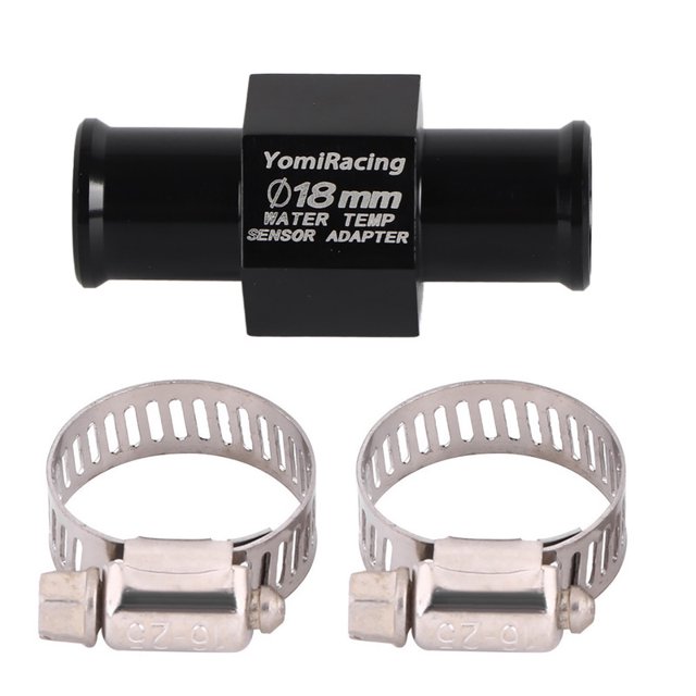 Adaptador de calibre del sensor de manguera de tubo de unión de temperatura del agua de la motocicleta 18 mm