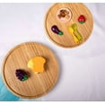 thumbnail image 4 of Rotating Trays for Table,12 inch Bamboo Rotating Spice Rack,Wooden Turntable Organizer for Kitchen Pantry Countertop Table,Round Non-Skid Turntable Tray for Salt Pepper Spices and Olive Oil, 4 of 8