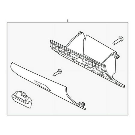 Genuine OE Ford Glove Box Assembly - AH6Z54060T10AD