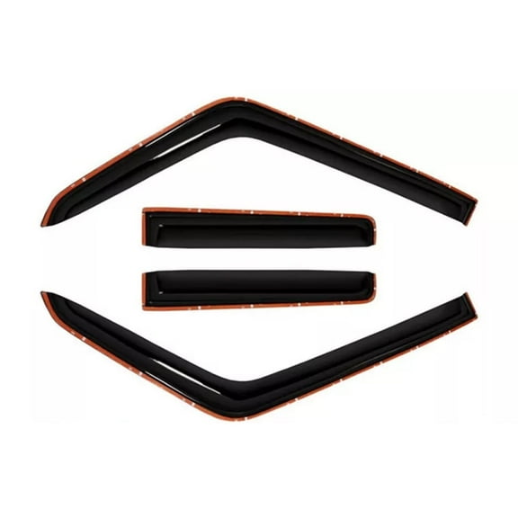 KT Parts 4PCS Window Visor Wind Deflector in-Channel 194117