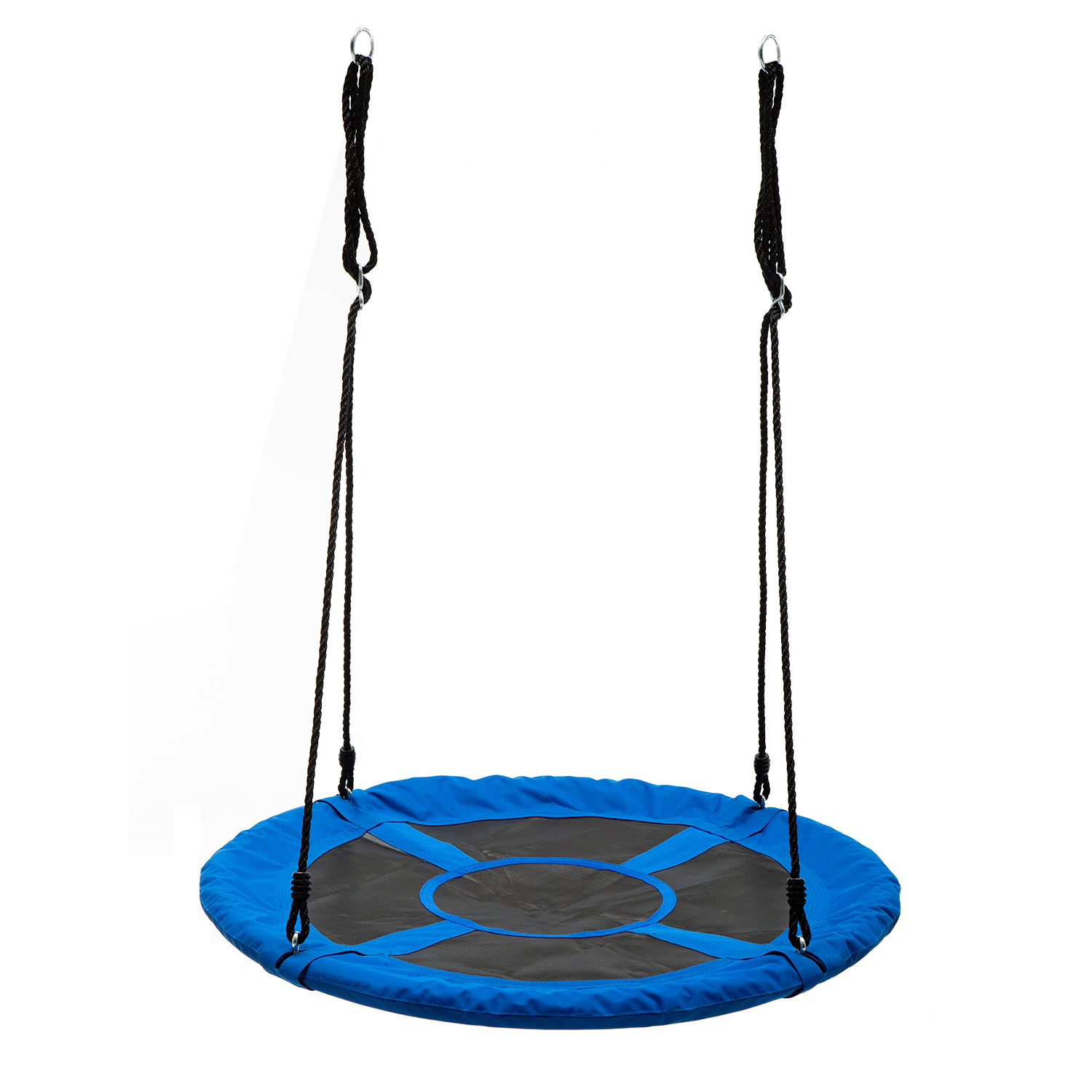 Walsport 40" Round Hanging Chair Swing Multi-seater Rainbow Platform Mat Indoor & Outdoor kids Flying Sky Swing Lounge Chair Park, Blue - image 3 of 14