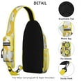 thumbnail image 3 of Crossbody Sling Backpack for Women Men Yellow Bananas Banana Fruit Shoulder Sling Crossbody Casual Chest Bag for Travel Sports Running Hiking, 3 of 5