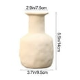 thumbnail image 3 of White Ceramic Vase-Flower Vase Dried Flower Vase for Modern Home Decor, Fit for Foyer Living Room Fireplace Bedroom Kitchen,Decent Gift (A), 3 of 6