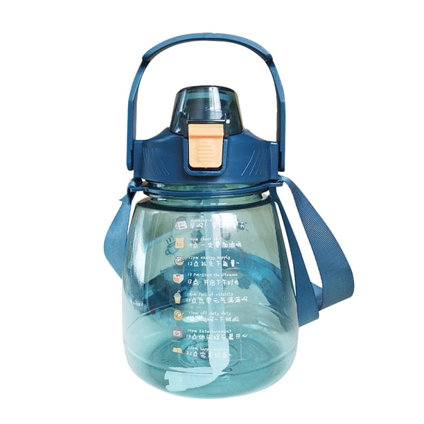 Escalada Botella de agua potable de 1300 ml, jarra de agua para el vientre grande, botella deportiva (azul) Tmvgtek Para Estrenar