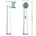 thumbnail image 2 of Cabezales de repuesto para cepillo de dientes, compatibles con Oral-B Braun, cabezales de cepillo de dientes eléctrico profesional, 4/12/16/20 Uds., 2 of 5