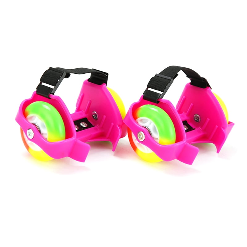 Colorful Flashing Roller Whirlwind Pulley Flash Wheels Heel Roller Adjustable Simply Roller Skating Shoes for Kids Walmart