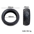 10 Inch Tubeless City Road Tire 80/55-6.5 For Electric Scooter Parts ...