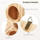 thumbnail image 3 of Casa para pájaros al aire libre, casa nido de madera, casa para pájaros con grandes orificios de ventilación, casa para pájaros colgante de madera para pájaros azules, pinzones, cardenales, 3 of 5