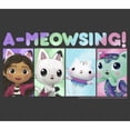 thumbnail image 2 of Boy's DreamWorks: Gabby's Dollhouse A-Meowsing Gabby and Friends  Graphic Tee Charcoal Heather Medium, 2 of 5