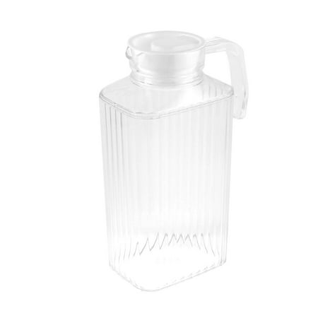 Pro Ice Pitchers Kit - Unique Bargains Plastic Stripes Pattern Cooling Cooler Water Pitcher Drink Holder 2000ml