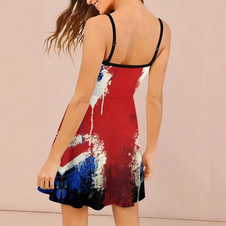 tie dye strapless bodycon dress Union Jack Sleeveless Crop Top | British Flag main image 0