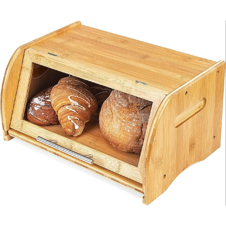 Culinary Couture Stainless Steel Bread Box for Kitchen Countertop Metal  Storage Container Yellow