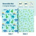 thumbnail image 2 of Wildkin Baby Play Mat - Large Folding Foam Play Mat for Infants, Babies, Toddlers, Waterproof, Double-sided (70" x 59") - Dinosaur Land, 2 of 6