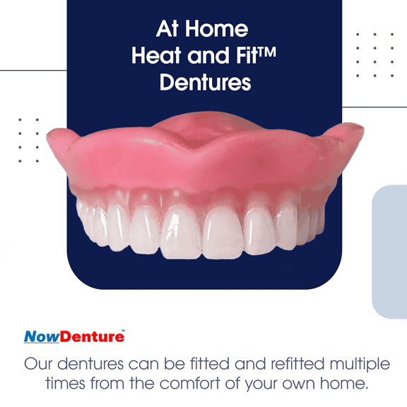 Upper Heat and Fit NowDenture Immediate Dentures by Mail Ready to Use in Minutes!