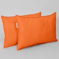 thumbnail image 2 of SNNROO Indoor/Outdoor Polyester Fabric Lumbar Pillow Cover  All-Weather Waterproof Rectangular Cushion Case for Patio Furniture 12” x 20”Set of 2-Yellow, 2 of 7