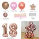 thumbnail image 3 of 32 globos de látex metálicos para decoración de cumpleaños de adultos, globos de aluminio con números de oro rosa, suministros para fiestas de cumpleaños de 18, 21, 30, 40, 50 y 60 años, 3 of 5