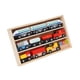 thumbnail image 4 of Juego de juguetes de tren de madera, vagones de tren, juguetes navideños, tren de juguete interactivo Montessori Estilo A, 4 of 9