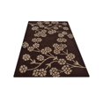 thumbnail image 2 of Rugsotic Carpets Hand Tufted Wool Eco-Friendly 4'x6' Area Rugs Rectangle Brown White Floral Modern High Pile Thick Handmade Anti Skid Indoor Rug for Living Room, Bedroom K00513, 2 of 5