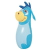 Pool Central 34" Three-Dimensional Donkey Inflatable 1-Person Children's Bop Bag - Blue