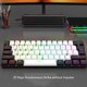 thumbnail image 4 of Teclado para juegos con cable 60%, mini teclado de oficina con cable retroiluminado rgb de 61 teclas, teclado iluminado rgb con mouse, para tableta portátil para win7 8, 4 of 7