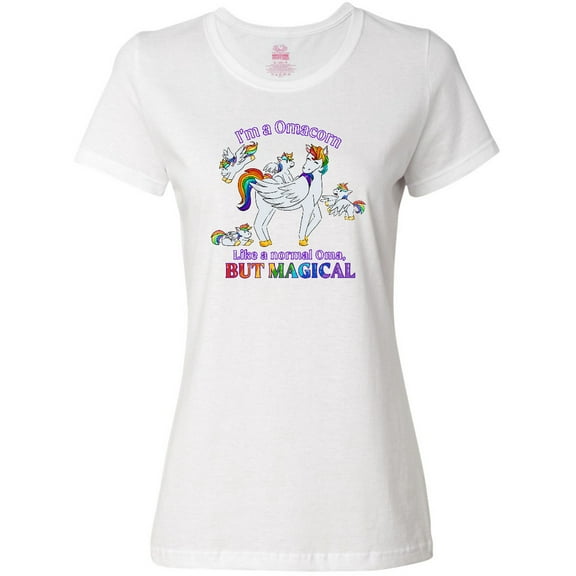 Inktastic I'm a Omacorn, like a normal Oma, but magical Women's T-Shirt