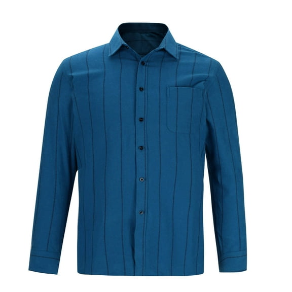 SHTXOZHI Men's Button Down Dress Shirts Long Sleeve Collared Shirts Business Work Formal Shirts