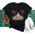 thumbnail image 1 of Camisetas con estampado de Disney para mujer, camisetas negras de Feliz Navidad Kawaii Y2K de los años 90, camisetas de Papá Noel, camisetas para mujer, ropa Harajuku, 1 of 4