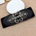 thumbnail image 1 of Ceinture Élastique pour Femmes, Ceinture Noire Décorative Grand, 1 of 6