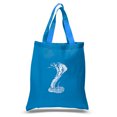 thumbnail image 1 of LA Pop Art Small Word Art Tote Bag - Tyles of Snakes, 1 of 2