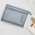 thumbnail image 4 of Yonrjhukm Transparent Double-layer Mesh Pencil Case, Zippered Storage Bag for Test Papers and Pens, Durable Nylon, Multiple Compartments, Ideal for Home and Office Supplies, 4 of 4