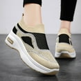 thumbnail image 2 of BERANMEY Women's Slip On Walking Shoes Lightweight Breathable Mesh Sneakers with Arch Support Soft Foam Cushion for Work Casual Comfort Non Slip, 2 of 6