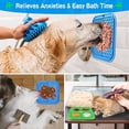 thumbnail image 5 of Dog Lick Pads, 3-Piece Dog Lick Pads with Suction Cups (Green Dog Lick Pad + Blue Cat Lick Pad + Orange Spatula) for Treats/Food (Non-Slip, Silicone, BPA-Free), 5 of 5