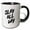 Black/White, variant on 3drose, Slay All Day. Bold Black Brush Stroke Lettering on White Background., 11oz Two-tone Green Mug
