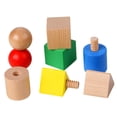 thumbnail image 4 of Juegos de clasificación Montessori juguete sensorial niños juguete de madera Montessori juguete de Aprendizaje Temprano juguete que combina con forma, 4 of 9