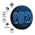 thumbnail image 4 of Naloa 2025 Happy New Year 5 PVC Leather Spare Tire Wheel Cover Spare Tire Cover, for Car Truck SUV Camper Trailer Universal Fit(14-17in)-16 inch, 4 of 6