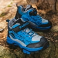 thumbnail image 3 of LNGOOR Bottes de Randonnée Isolées en Polaire pour Garçons - Griffes en Acier Résistantes à l'Usure Antidérapantes Imperméables Respirantes Légères et Confortables Chaussures de Sport Extérieures pour Camping Escalade, 3 of 7