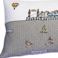 thumbnail image 3 of 35" White Ocean City Maryland Daylight Skyline Lumbar Decorative Pillow, 3 of 5
