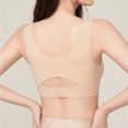 thumbnail image 6 of Xdegoge Front Closure Sports Bras for Women No Underwire Full Coverage Seamless Workout Bra Breathable Activewear Yoga Gym Bralettes, 6 of 7
