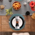 thumbnail image 3 of Design Imports CAMZ13996 Set de 6 Sets de Table Ronds en PVC Teal, 3 of 4