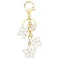 thumbnail image 1 of Llavero de Flor Inicial Uxcell, Encanto de Cereza Blanca con Goteo de Aceite de Letra del Alfabeto T, 1 of 6