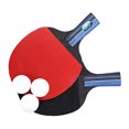 thumbnail image 5 of FRCOLOR table tennis racket Table Tennis Racket Double Side Reverse Rubber Faced Beginner Training Ping-pong Board Table Tennis Racket Set (Long Handle, Random Ping-pong Color),10.12"X5.79"X0.79", 5 of 5