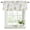 Yellow, Gray, White, variant on Yellow Birds Curtain Valances for Windows, Kitchen Valance Window Treatments Panel 2 Pack, Spring Floral Botanical Farmhouse Rod Pocket Short Curtains for Bathroom Bedroom 42 x 12 Inch