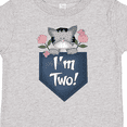 thumbnail image 4 of Inktastic I'm Two Years Old Kitty Cat 2nd Birthday Girls Toddler T-Shirt, 4 of 5
