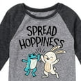 thumbnail image 3 of Instant Message - Spread Hoppiness - Toddler & Youth Raglan Graphic T-Shirt, 3 of 6