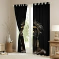 thumbnail image 3 of Feelyou Black Gold Princess Curtains Pack of 2 (42x84 Each), Kawaii Girls Curtains Blackout, Teen Child Female Adult Bedroom Curtains, Blackout Curtains Room Decor, 3 of 6