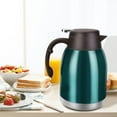 thumbnail image 3 of SSAWcasa Thermal Coffee Carafe Dispenser Large Capacity 68oz Stainless Steel Thermos Flask Unbreakable Double Wall Vacuum Water Tea Pot Beverage Pitcher for Party(Green), 3 of 6